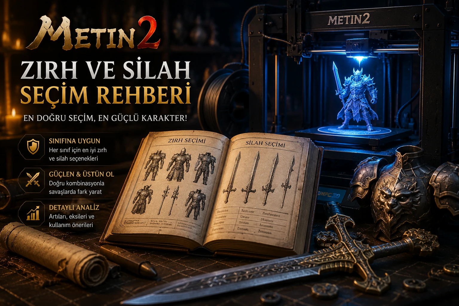 Metin2 Zırh ve Silah Seçimi: Sınıfa Göre Rehber