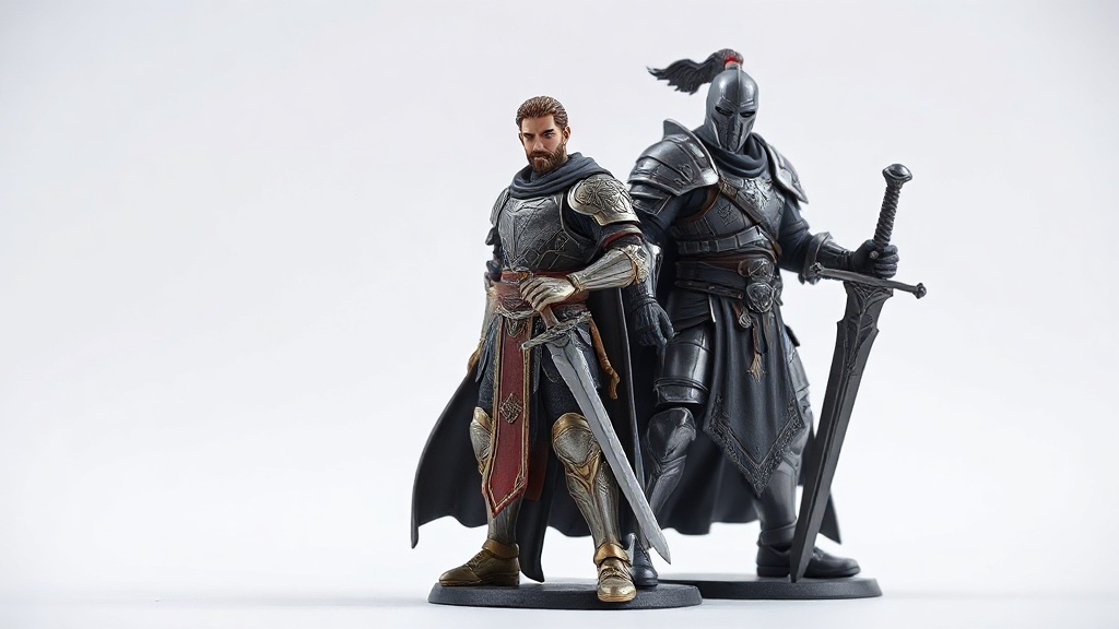 Knight Online Priest ve Warrior Figürleri