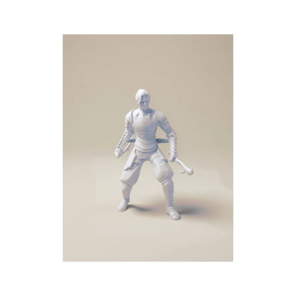 Metin2 Ninja Figür 10 cm 3D Baskı Oyun Figürü - GameNpc3d